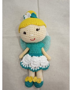 Amigurumi Soft Toy- Handmade Crochet- Fairy Doll (Blue) Amigurumi Soft Toy- Handmade Crochet- Fairy Doll (Blue)